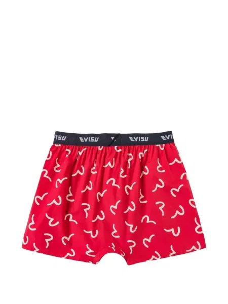 Boxeri Evisu cu imagine roșu
