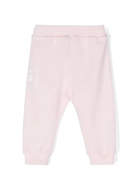 Dětské kalhoty Dolce & Gabbana růžové