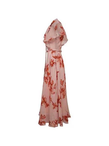 Rochie Leo Lin cu model floral cu imagine roz
