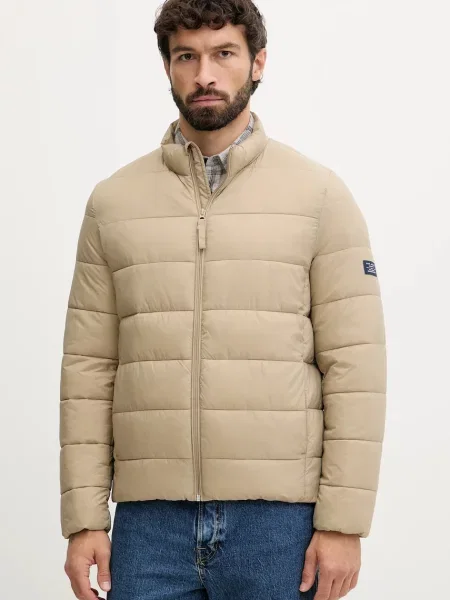 Яке Pepe Jeans зелено преходен модел бежово