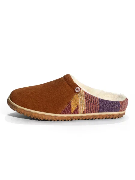 Minnetonka Saboți Tahoe albastru marin / maro coniac / galben / deschis roșu