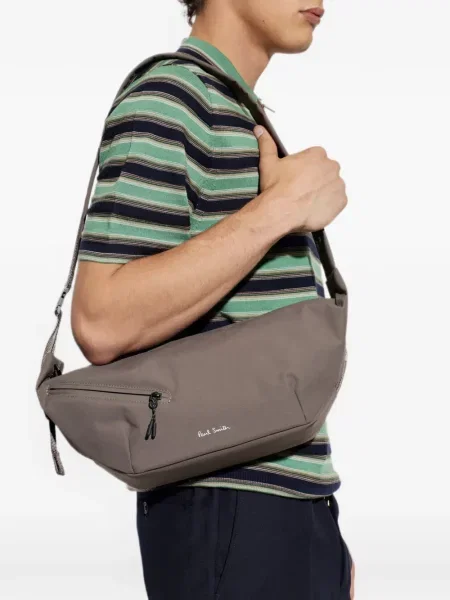 Geantă Paul Smith cu imagine maro