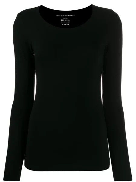 Top Majestic Filatures lung negru