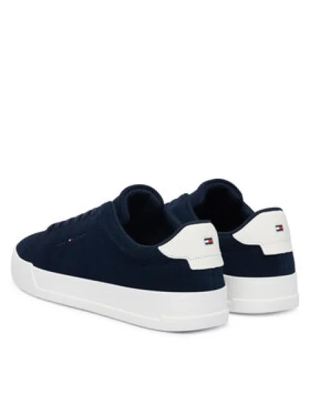 Sportcipők Tommy Hilfiger Th Court Core Suede Sötétkék fehér