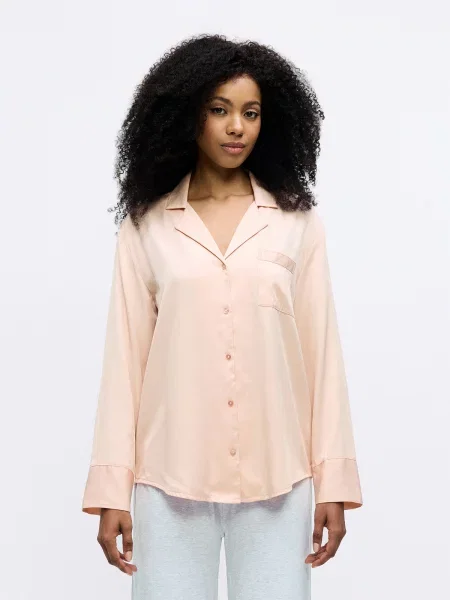 Hunkemöller Bluză de noapte pastel roz