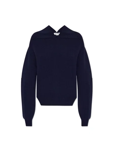 Sweter Victoria Beckham z kaszmiru niebieski