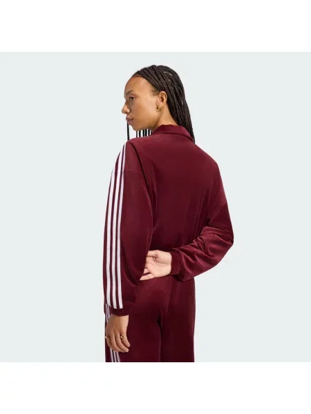 BLUZA DRESOWA PLEATED VELOUR czerwona