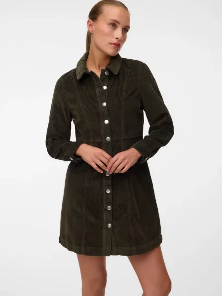 VERO MODA Rochie tip bluză VMDAISY închis verde