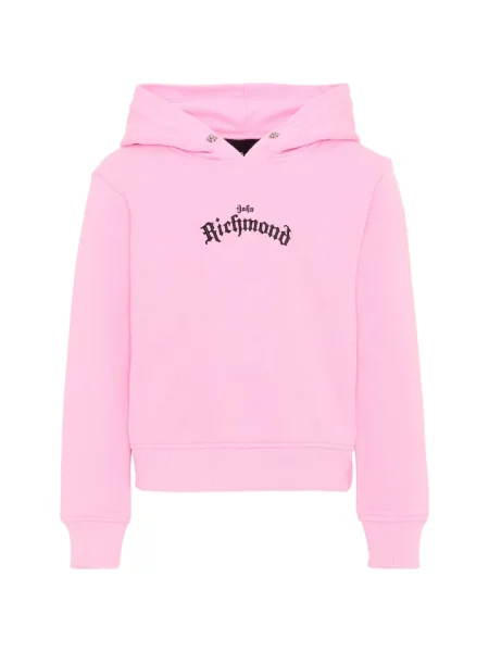 Bluza z kapturem dziecięca John Richmond różowa