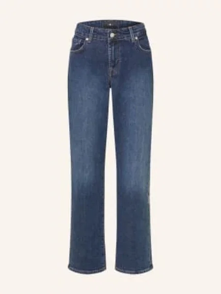 7 For All Mankind Rovné Džíny Calie indiglow
