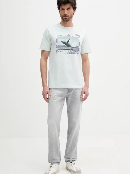 Boss Jeansy Re.Maine Regular Fit grau srebrne