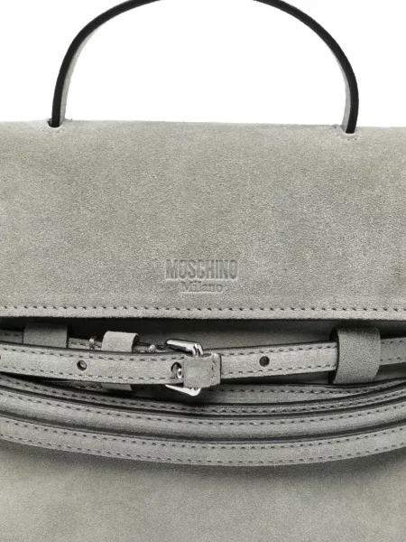 Pasek Moschino zamszowy zielony