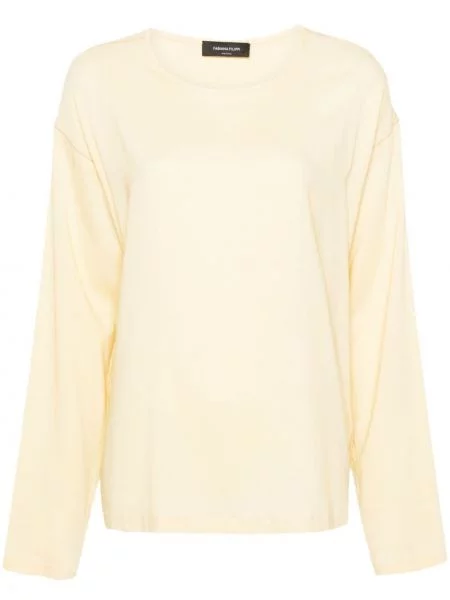 Koszulka Fabiana Filippi z krepy z koralikami