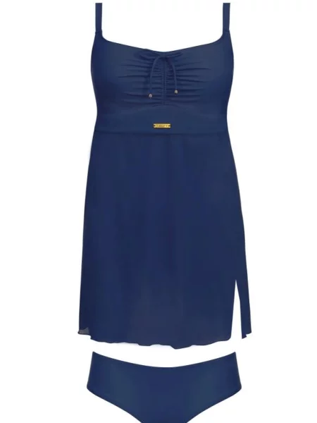 Strój kąpielowy plażowy tankini Self Tankini Fashion niebieski