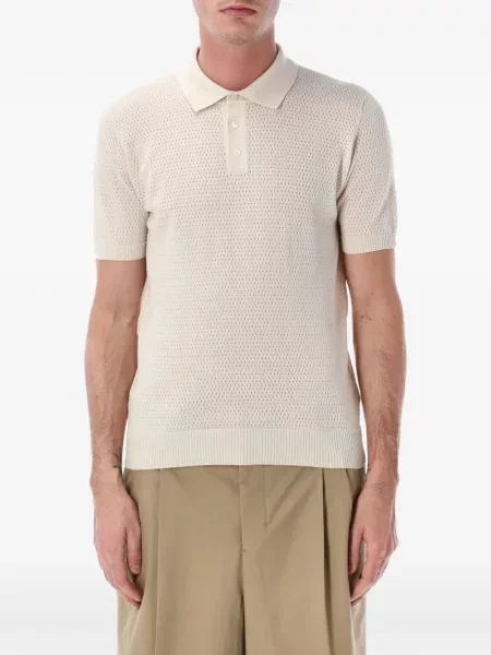 Tricou polo Roberto Collina tricotate