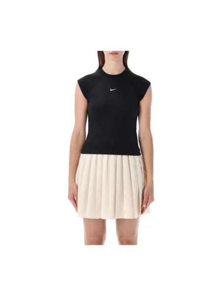 Dzianinowy top sportowy Nike czarny