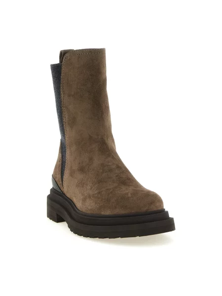 Buty do kostki Brunello Cucinelli brązowe