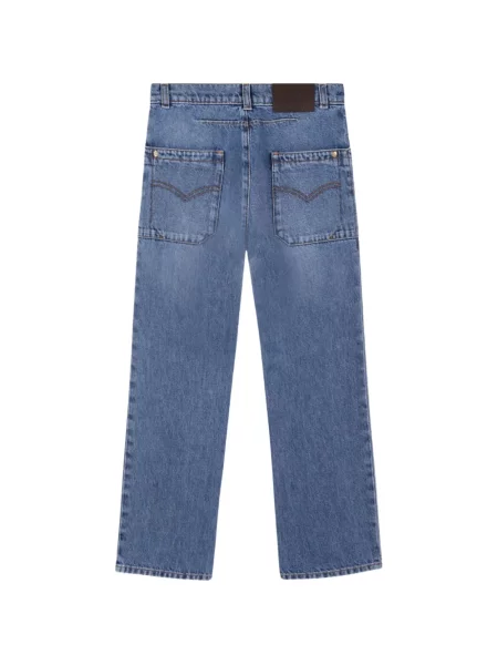 Jeansy dziecięce Versace niebieskie