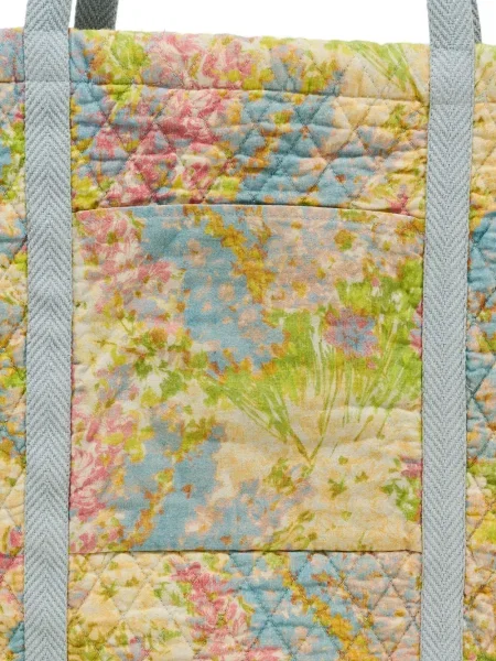 Geantă Loveshackfancy cu model floral cu imagine verde