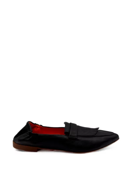 Pantofi loafer Kroll cu franjuri negru
