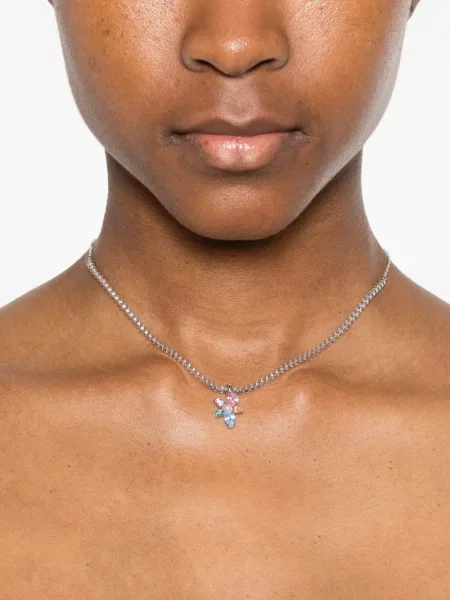 Colier Swarovski cu model floral