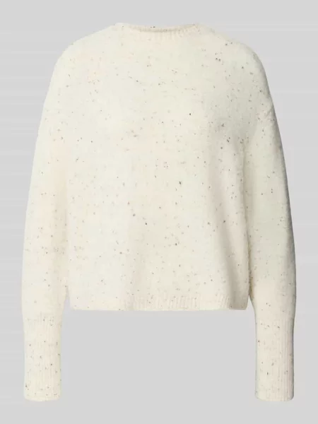Sweter wełniany z mieszanka wełny z alpaki model ALCALI' Marella biały