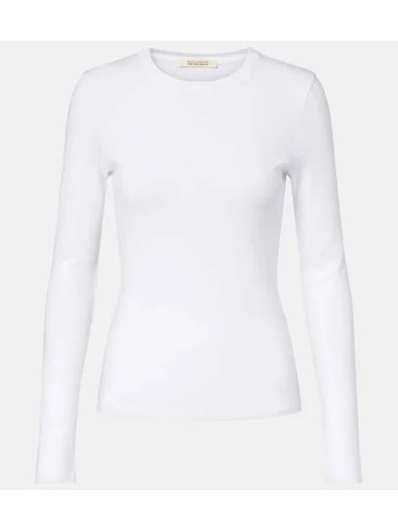 Tricou Nili Lotan din jerseu alb