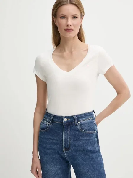 Тениска Tommy Jeans бяло
