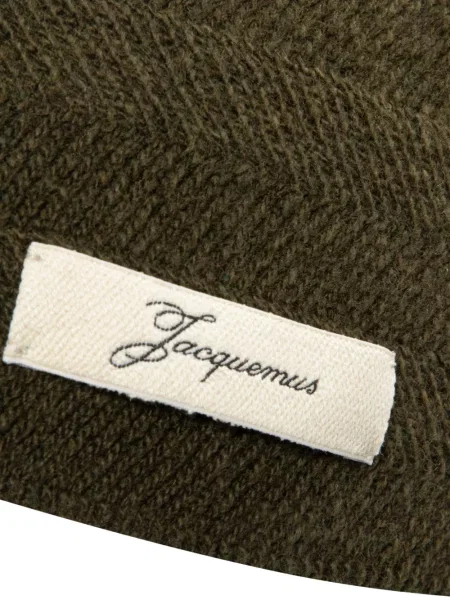 Căciulă Jacquemus cu autograf verde