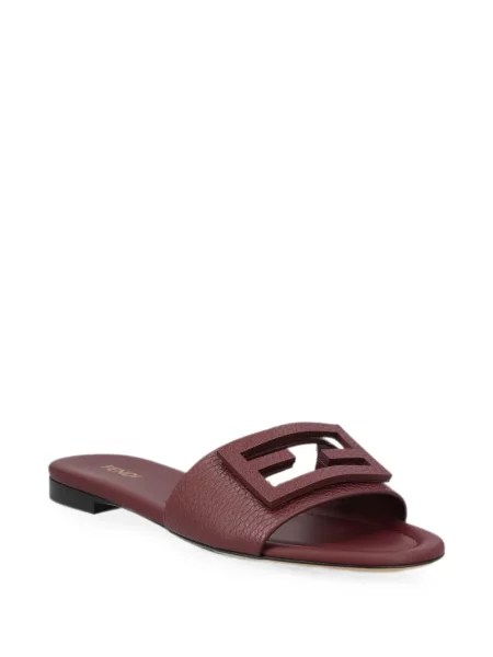 Sandale Fendi din piele roșu