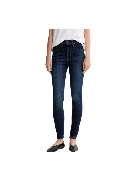Skinny jeansy skinny Levi's niebieskie