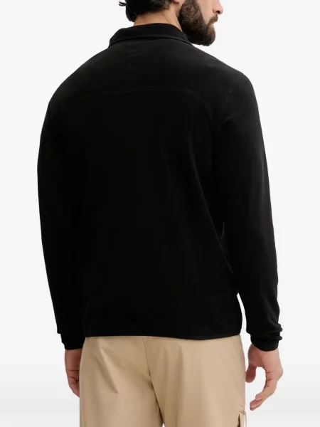 Pulover The North Face din fleece negru