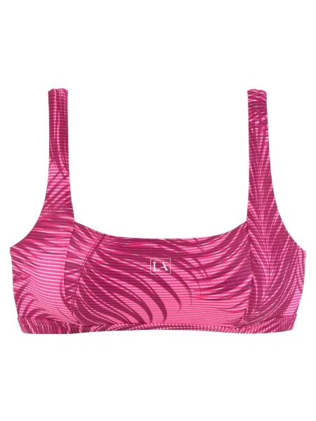 LASCANA ACTIVE Sutien costum de baie roșu bordeaux / roz alb