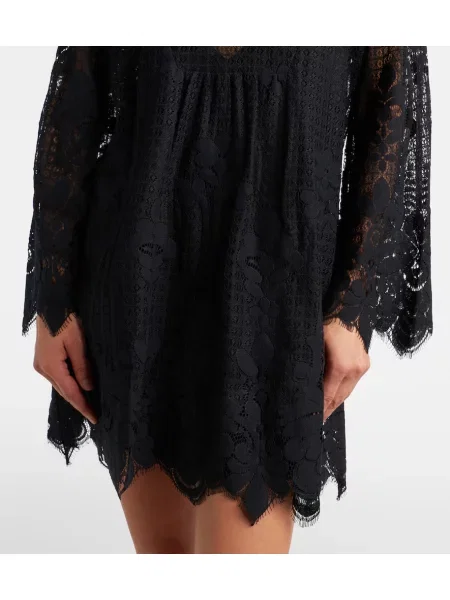 Rochie Melissa Odabash din dantelă negru