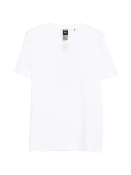 Tricou Boss cu imagine alb