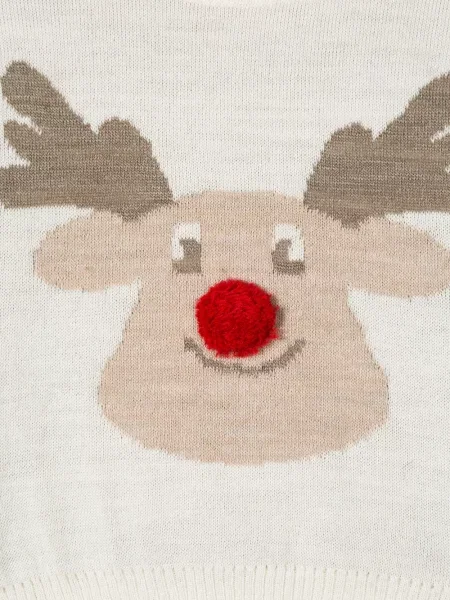 Sweter dziecięcy Siola biały