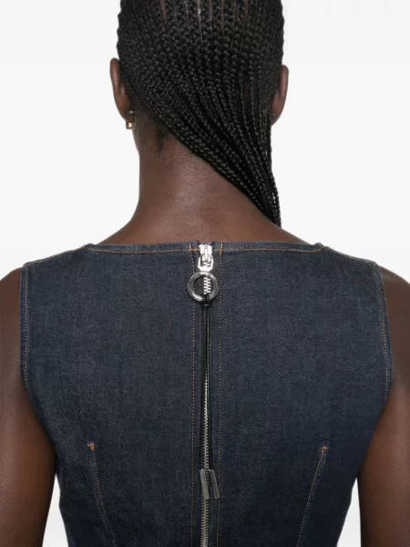 Rochie din denim Sportmax albastru