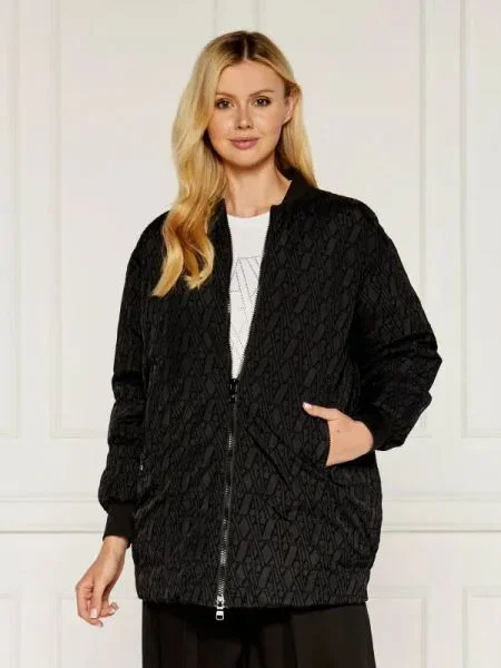 Armani Exchange Bomber dzseki | Relaxed fit fekete
