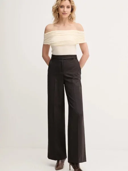 Топ MAX&Co. оголені плечі бежевий