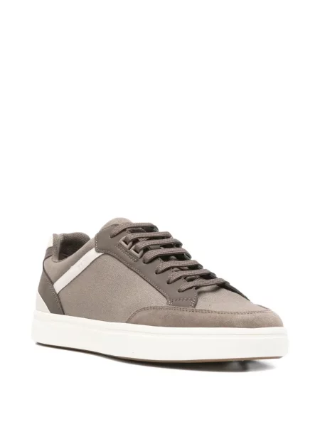 Fűzős csipkés sneaker Geox barna