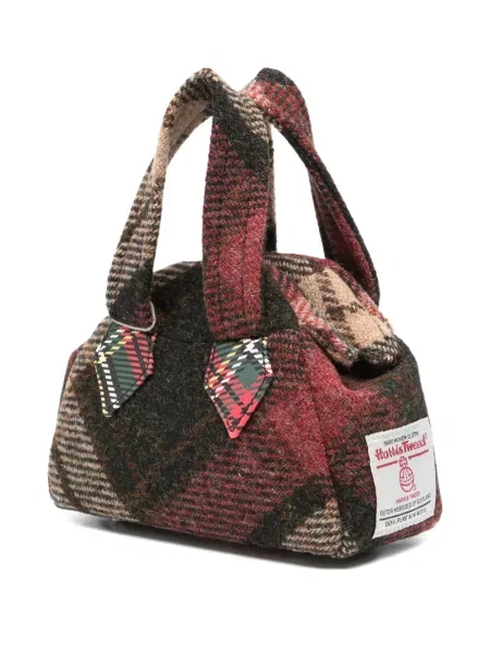 Siuvinėta mini rankinė Vivienne Westwood ruda