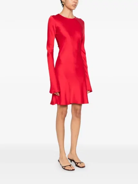 Rochie Silkylicious scurtă de costum roșu