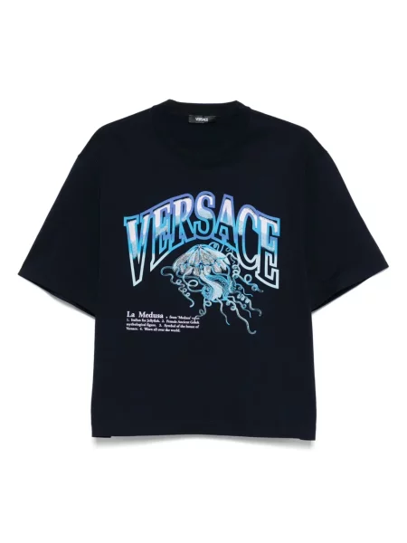 Tricou Versace cu imagine albastru