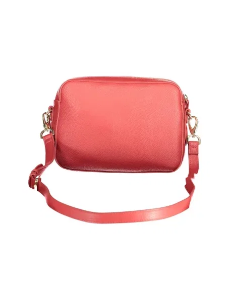 Lniana torebka crossbody Valentino Bags czerwona