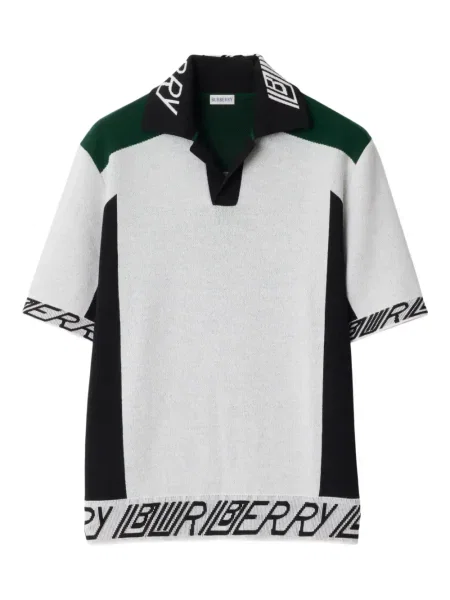 Tricou Burberry de lână alb
