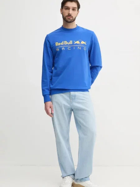 Кофта Red Bull Racing x Pepe Jeans TEAM LOGO CREW фіолетовий з принтом червоний