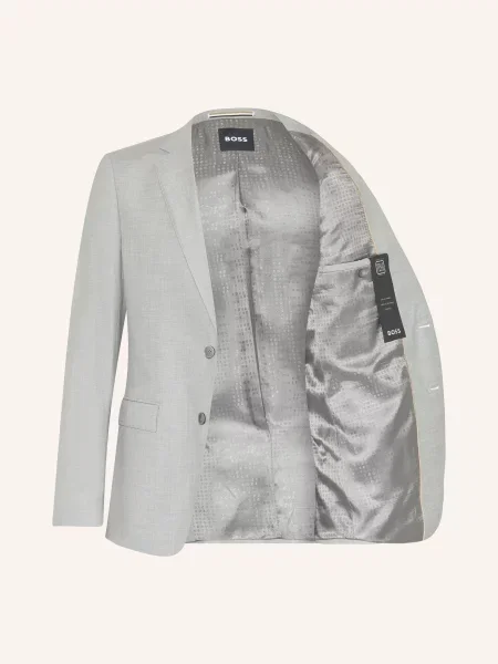 Boss Marynarka Huge Slim Fit grau srebrna
