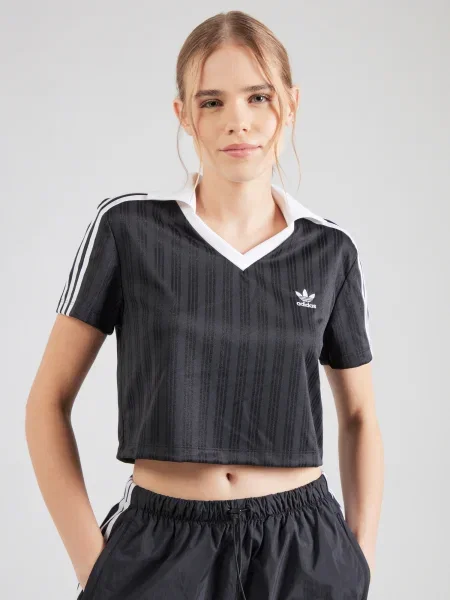 Adidas Tričko adicolor Football Jacquard čierna