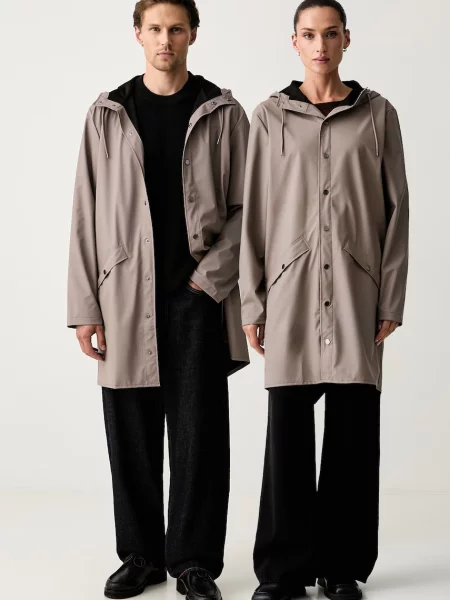 Rains Pelerină de ploaie Long Jacket W3 maro