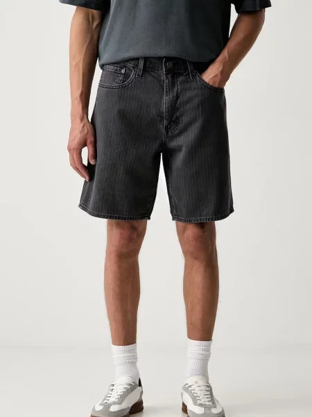 Levi's szorty jeansowe czarne